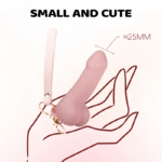 Mini Simulation Penis Vibrator Keychain Pendant Masturbator for Women - Image 2