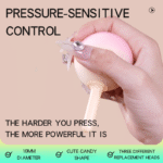 Pink Gradient Lollipop Pressure-sensitive Control Vibrator - Image 2