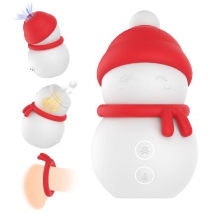 Christmas Snowman Sexual Stimulator 3 Speed And 2 Frequency Vibration Modes Semen Locking Functions