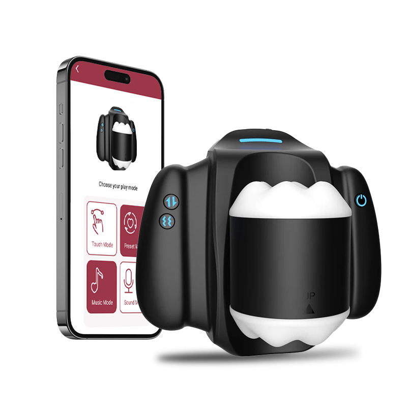 product_9906784174395_0 APP Controlled Male Masturbation Cup 10 Vibration Modes 3 Thrusting Speeds Telescopic - Image 1